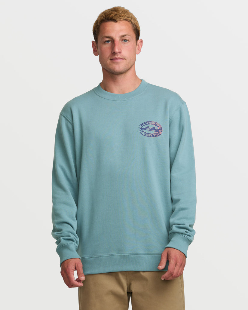 Short Sands Crew Sweatshirt - Washed Blue