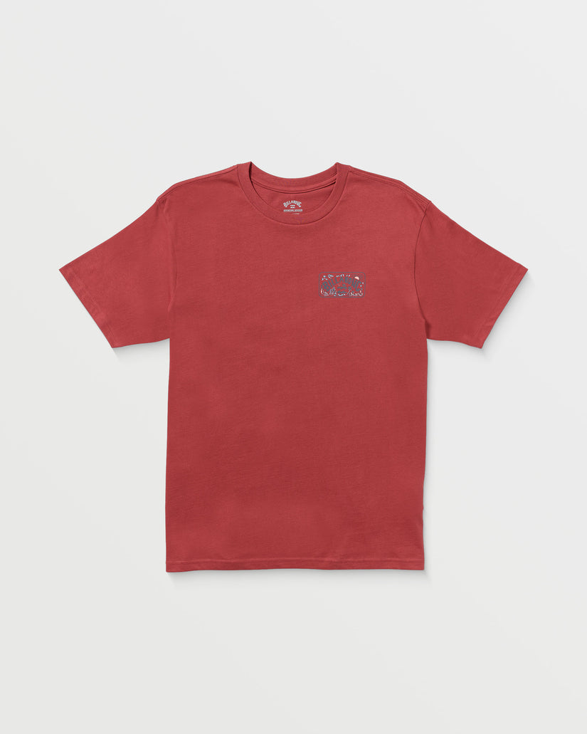 Scenic Arch A/Div Short Sleeve Tee - Dusty Red