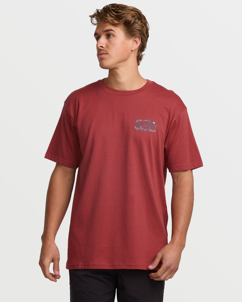 Scenic Arch A/Div Short Sleeve Tee - Dusty Red