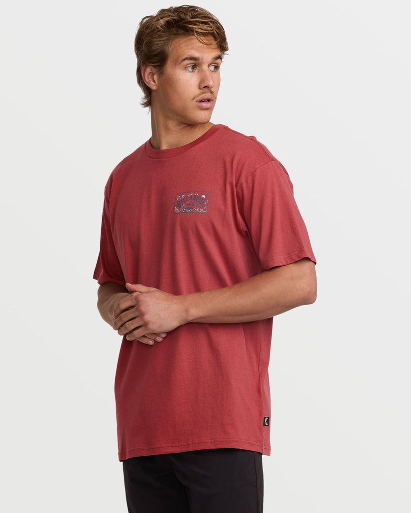 Scenic Arch A/Div Short Sleeve Tee - Dusty Red