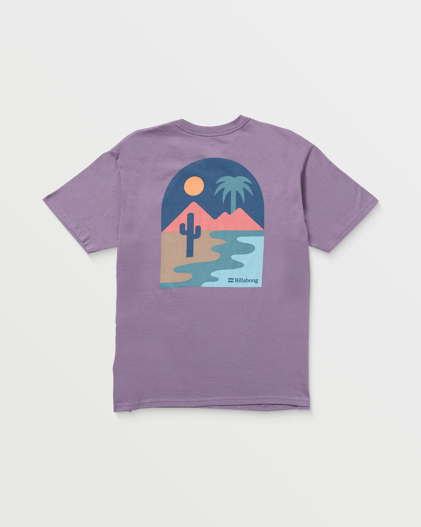 Sun Down A/Div Short Sleeve Tee - Lavender