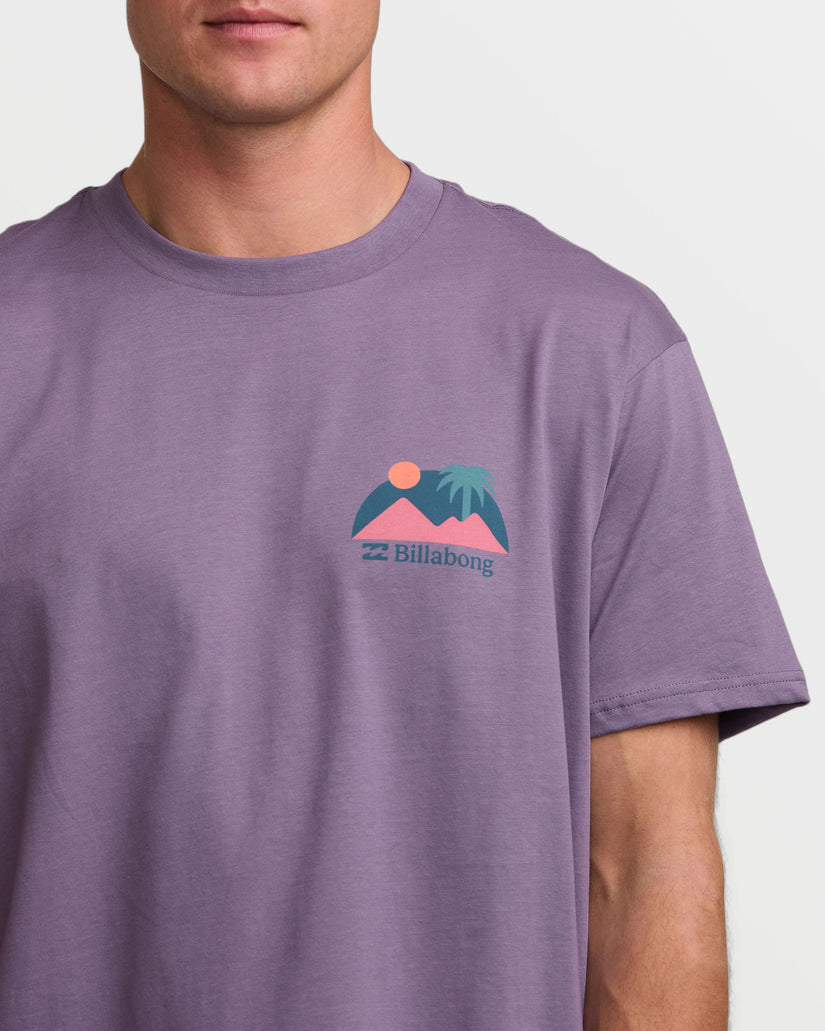 Sun Down A/Div Short Sleeve Tee - Lavender