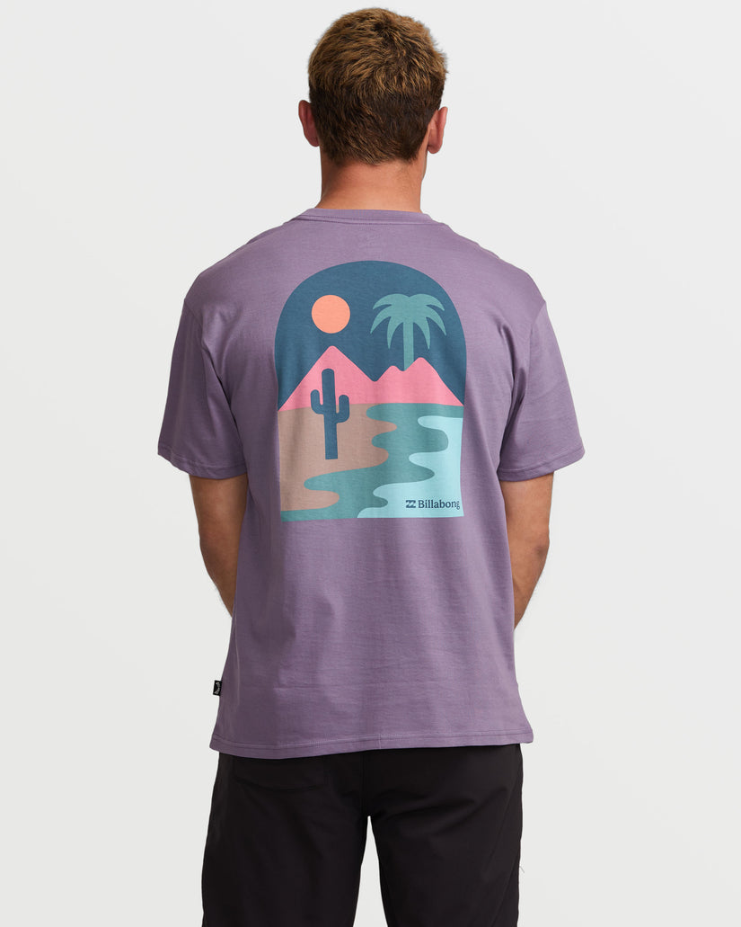 Sun Down A/Div Short Sleeve Tee - Lavender