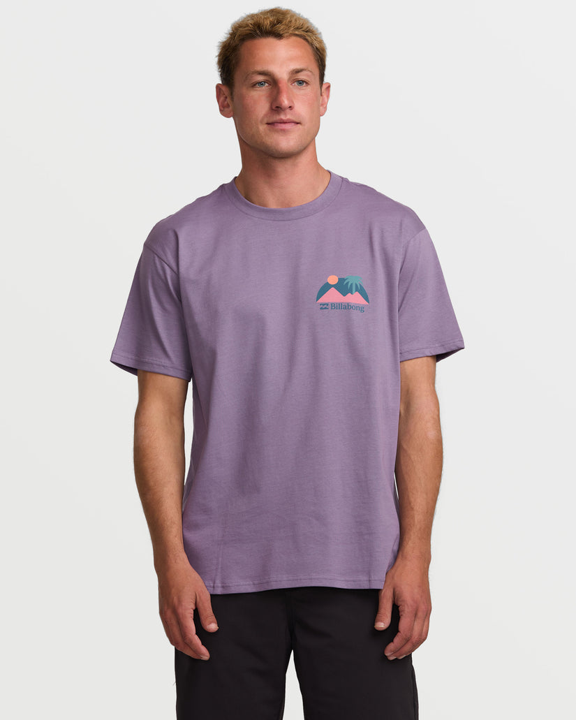 Sun Down A/Div Short Sleeve Tee - Lavender