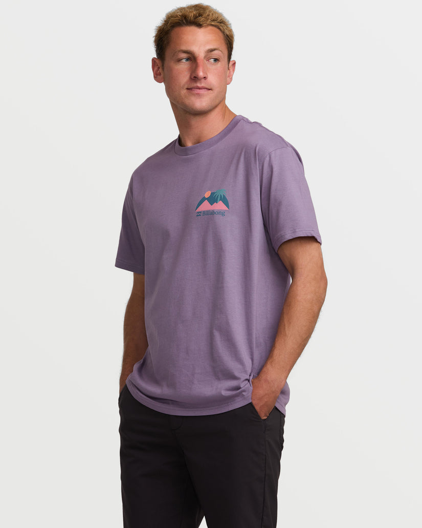 Sun Down A/Div Short Sleeve Tee - Lavender