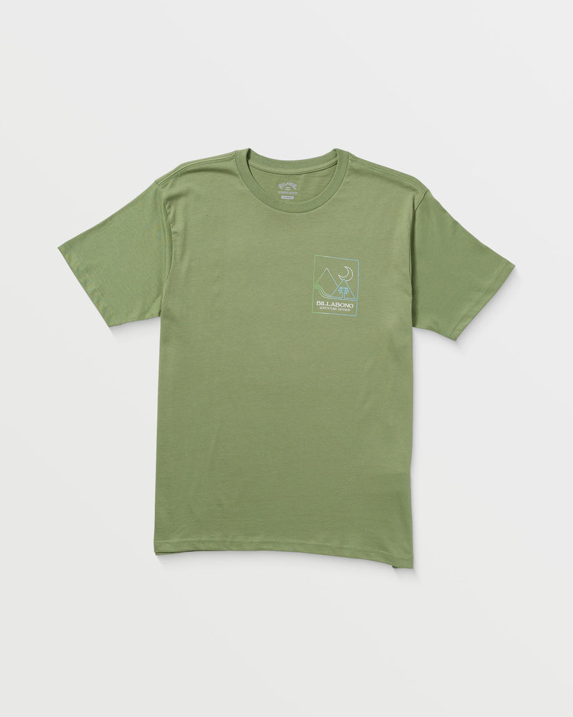 Night Park A/Div Short Sleeve Tee - Moss