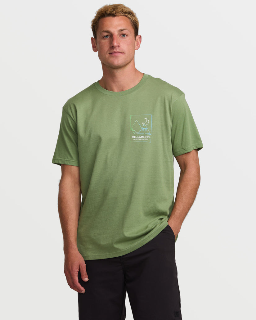 Night Park A/Div Short Sleeve Tee - Moss