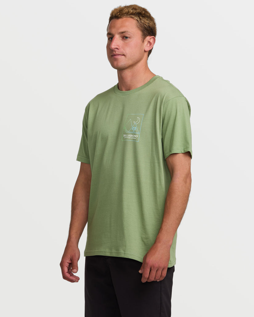 Night Park A/Div Short Sleeve Tee - Moss