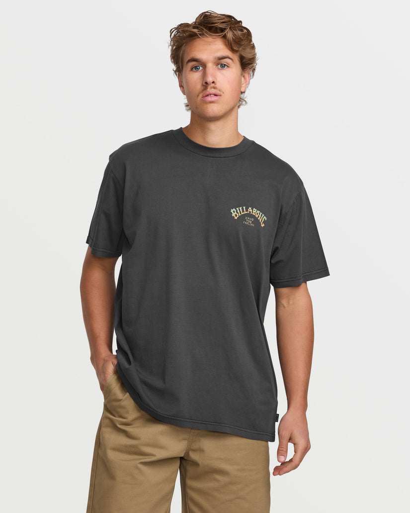 Hack Premium Wave Wash Short Sleeve Tee - Washed Black