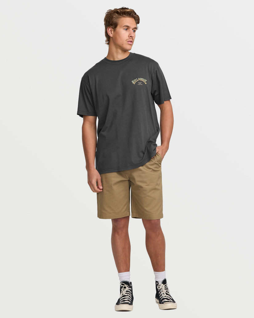 Hack Premium Wave Wash Short Sleeve Tee - Washed Black