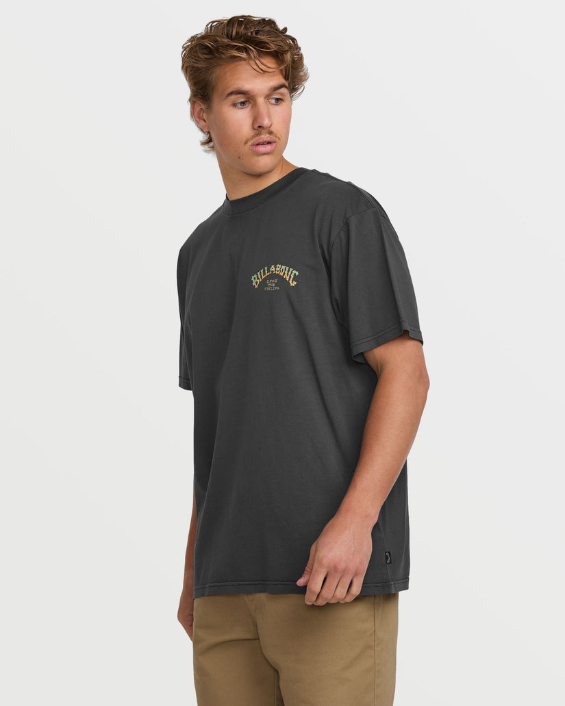 Hack Premium Wave Wash Short Sleeve Tee - Washed Black