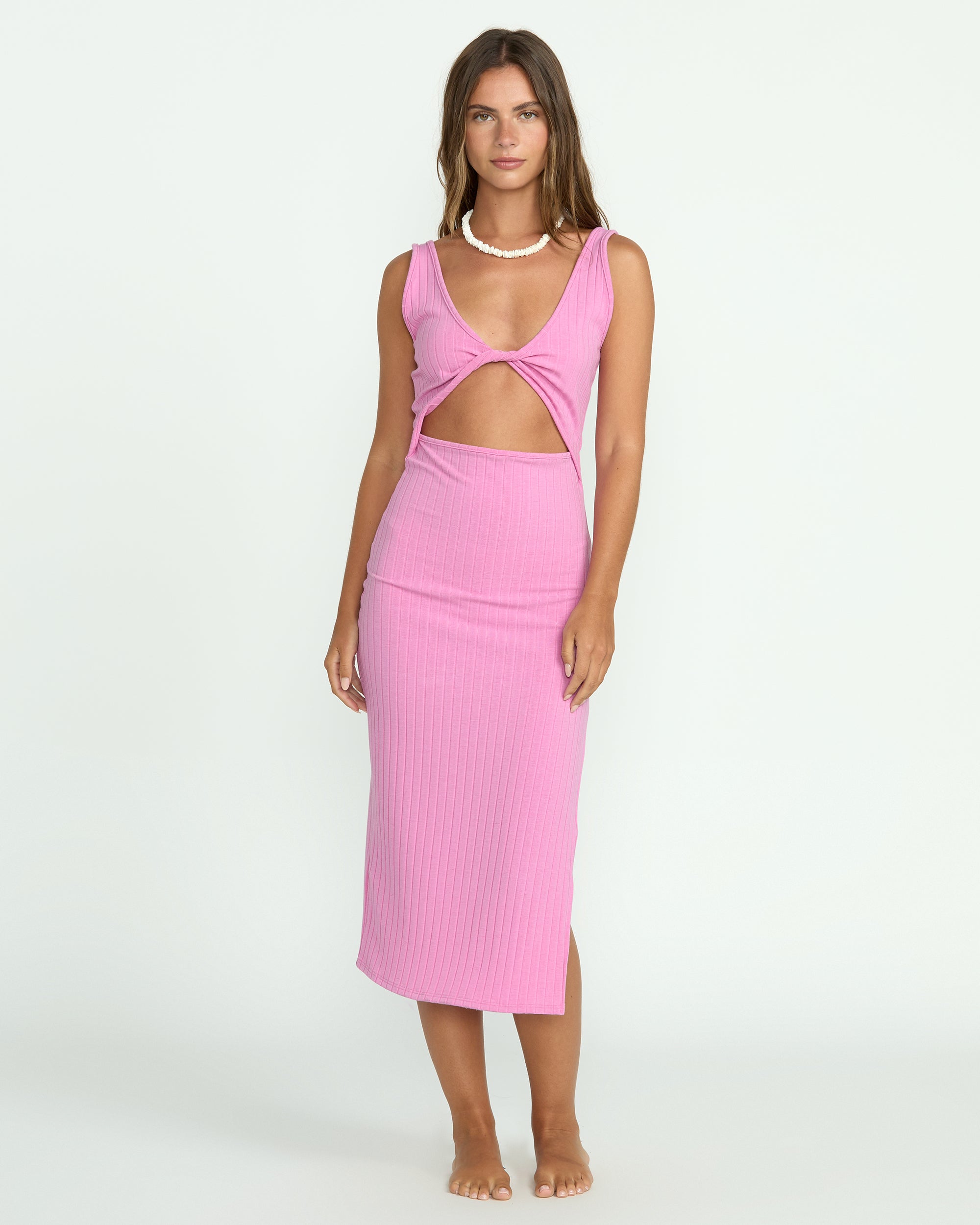 Take A Look Dress - Bright Rose