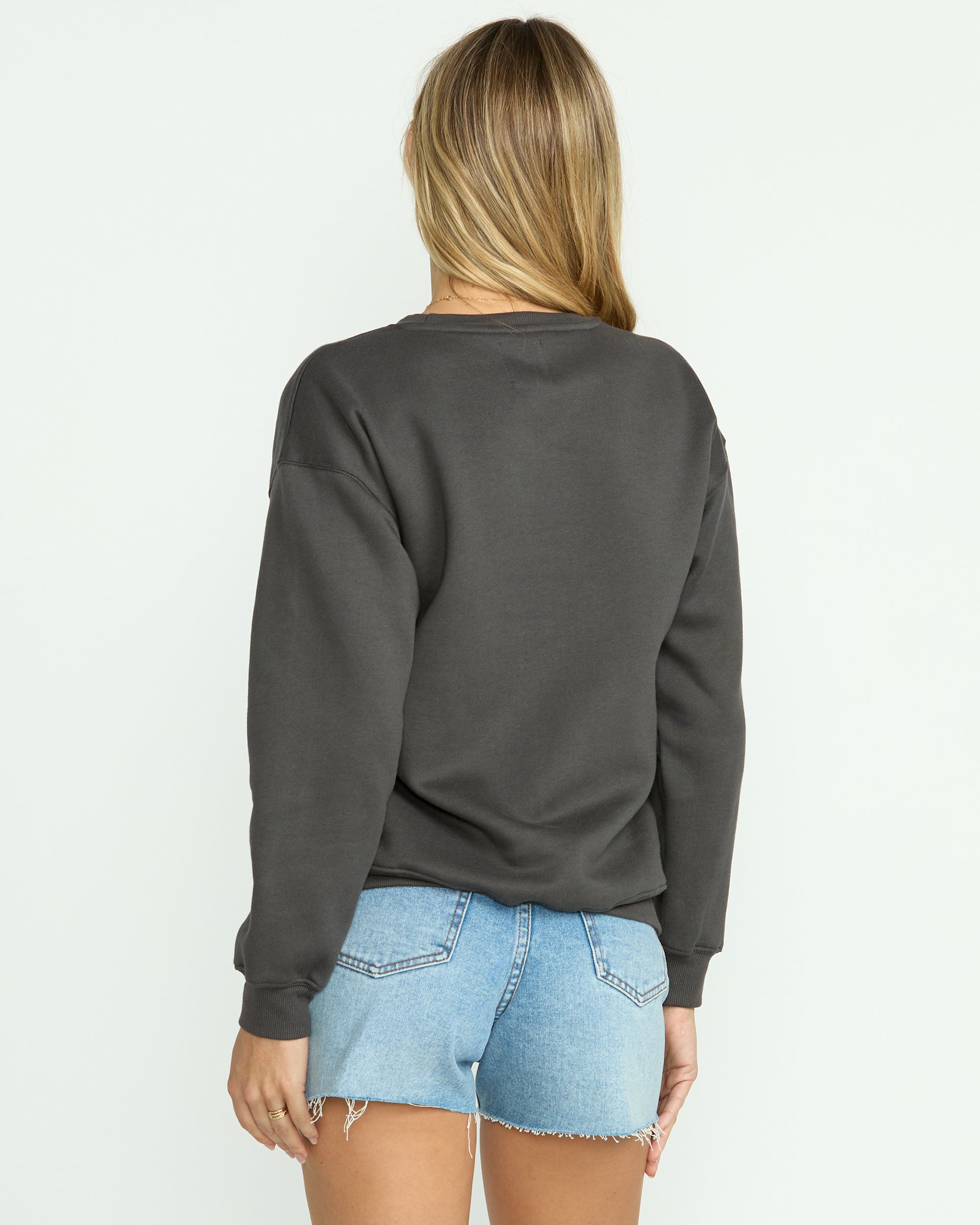 Wonderland Calls Crewneck Sweatshirt - Off Black