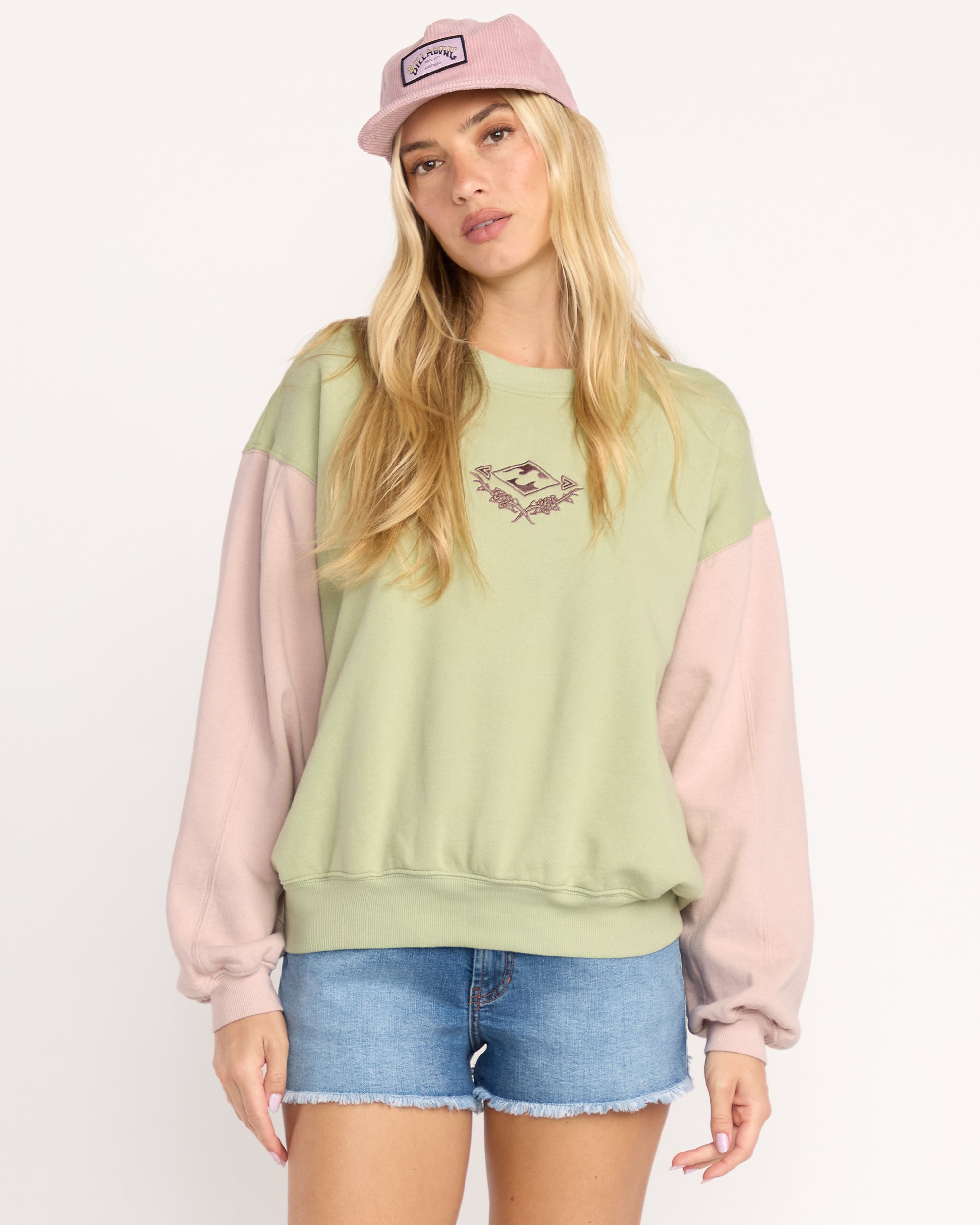 The Original Vibes Kendal Crewneck Sweatshirt - Pistachio
