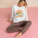 Island Life Crew Sweatshirt - Salt Crystal