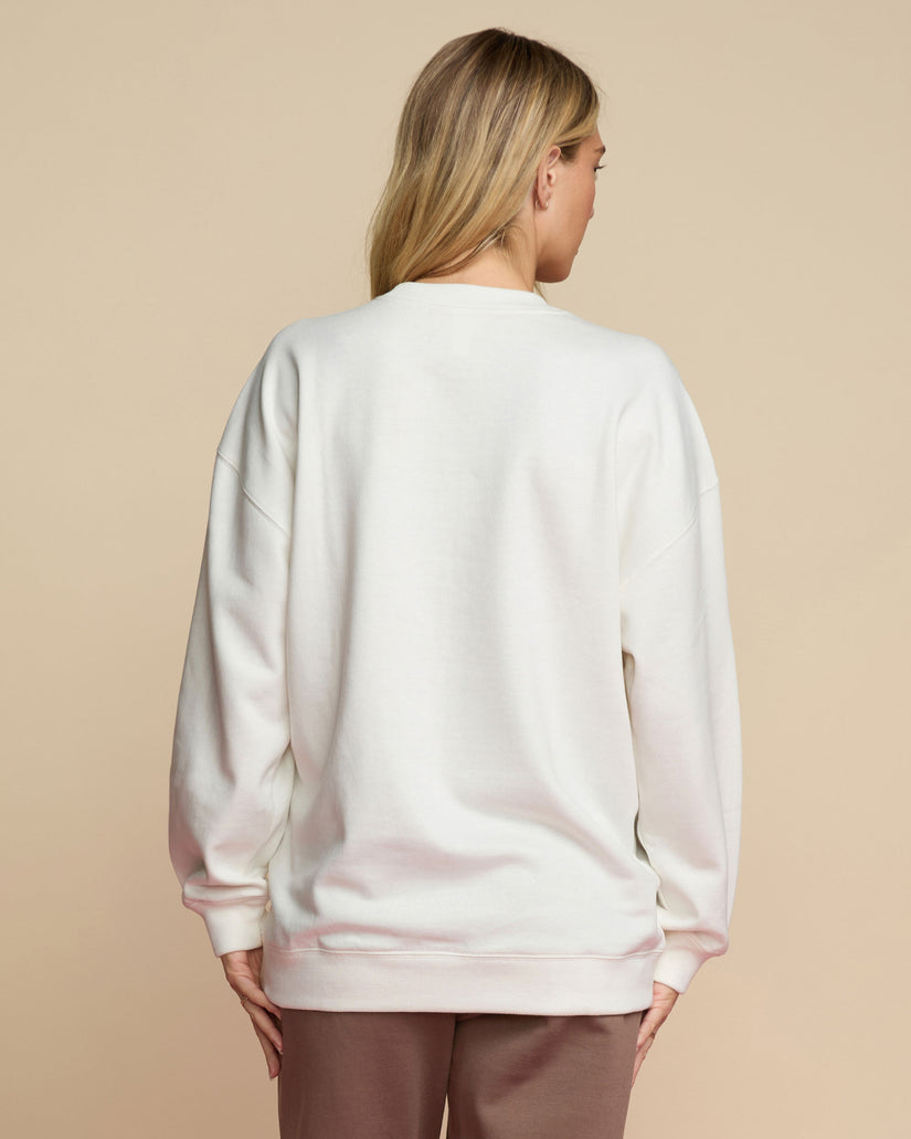 Island Life Crew Sweatshirt - Salt Crystal