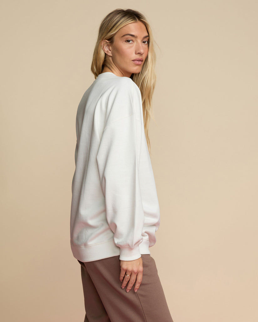 Island Life Crew Sweatshirt - Salt Crystal