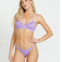 Sol Searcher Nikki Halter Bikini Top - Prism Violet