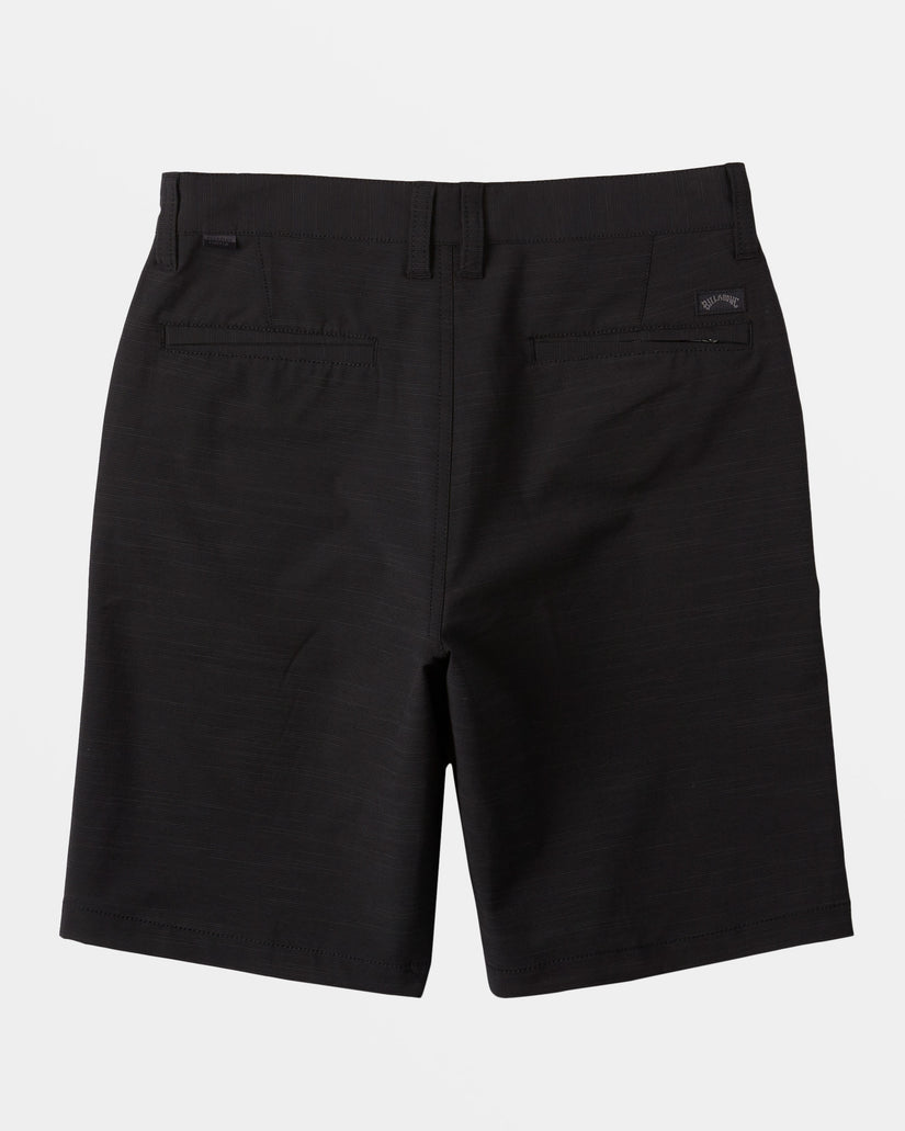 Boys Crossfire 18" Slub Shorts - Black