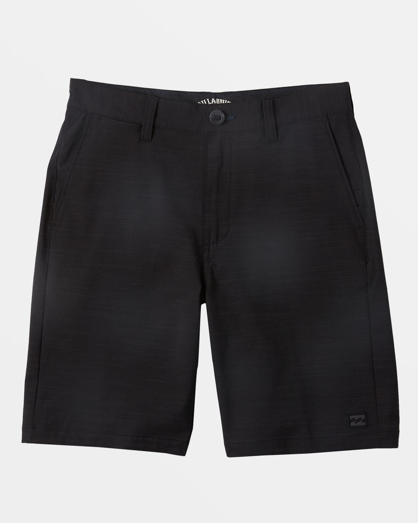 Boys Crossfire 18" Slub Shorts - Black