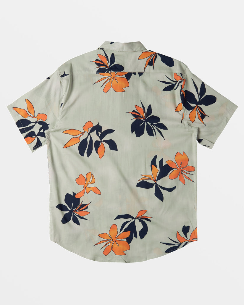 Boys Sundays Short Sleeve Shirt - Seafoam