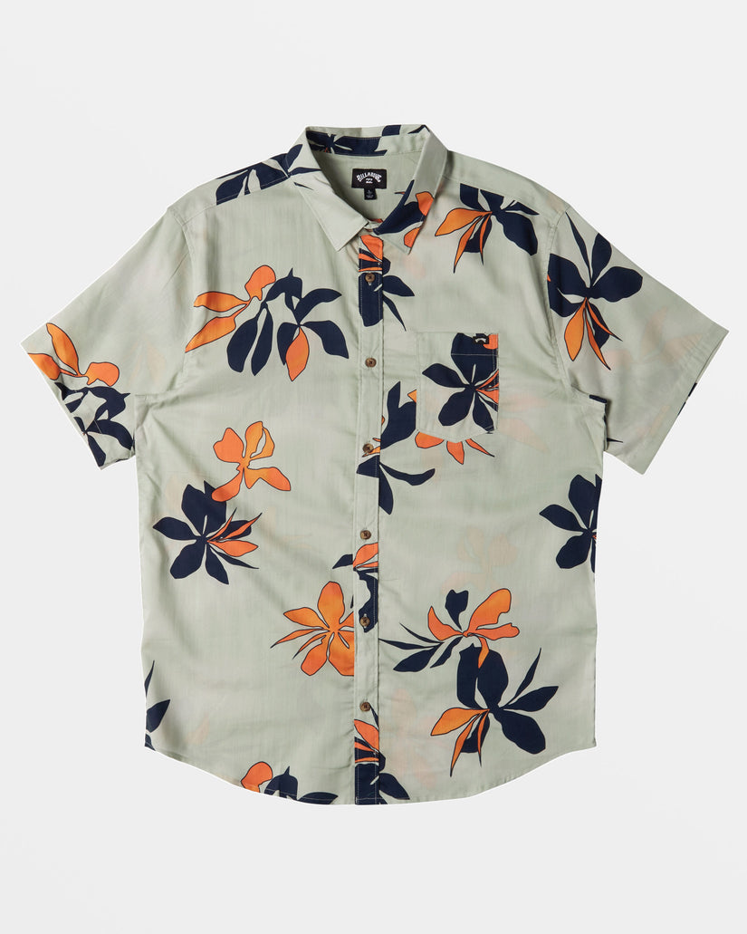 Boys Sundays Short Sleeve Shirt - Seafoam