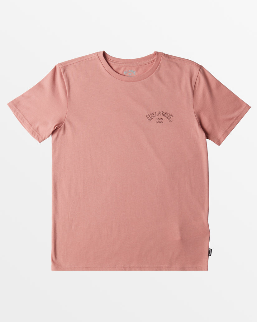 Boys Arch Fill T-Shirt - Pink Haze