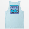 Boys Crayon Wave Tank Top - Coastal