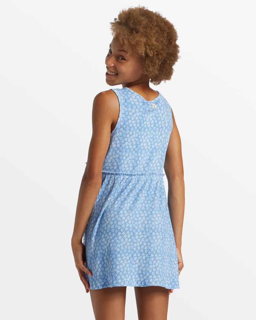 Girls Tropical Tides Mini Tank Dress - Marina