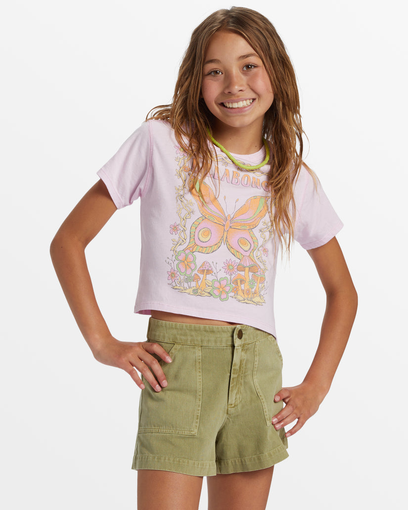 Girls Tomboy Cargo Shorts - Avocado