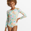 Girls Dream Of Summer Long Sleeve Swimsuit - Multi