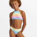 Girls Vista Dreamin High Neck Bikini Set - Multi