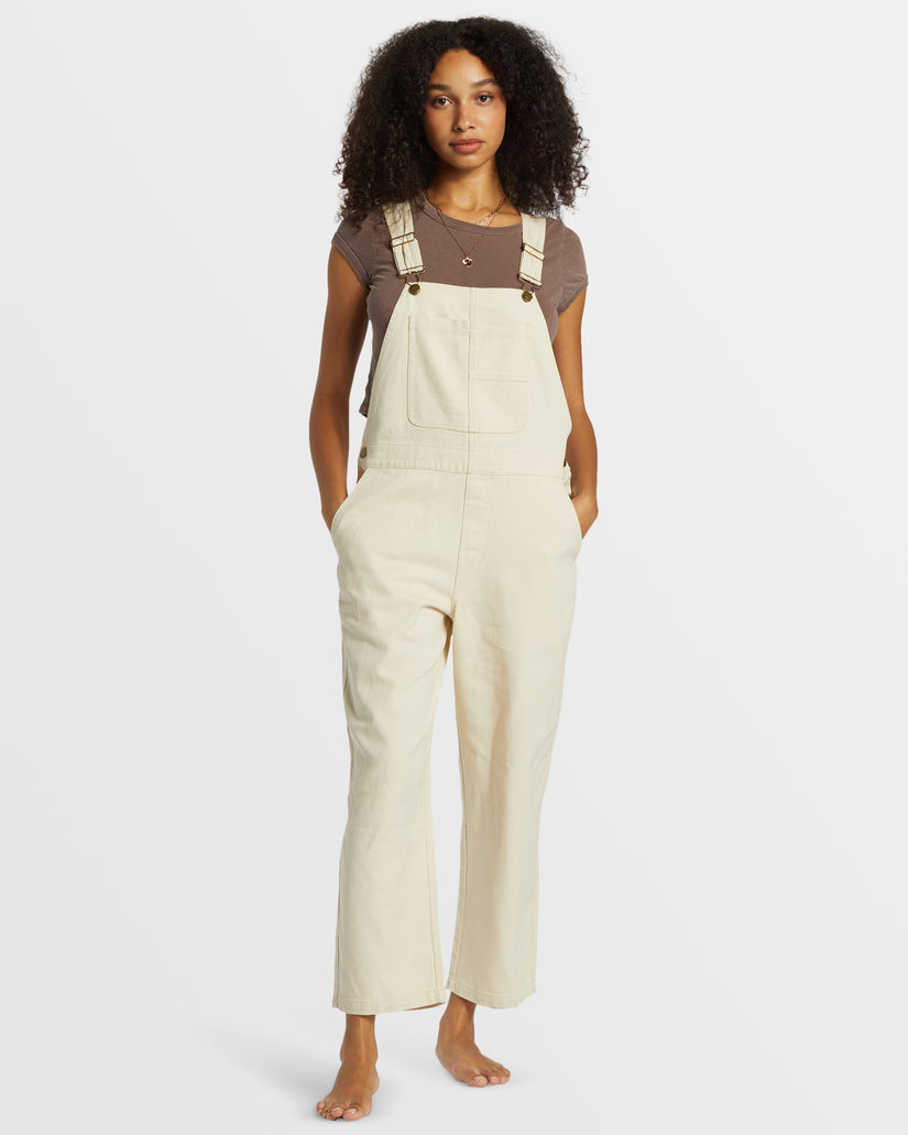 Sand Canyon Denim Overalls - White Cap