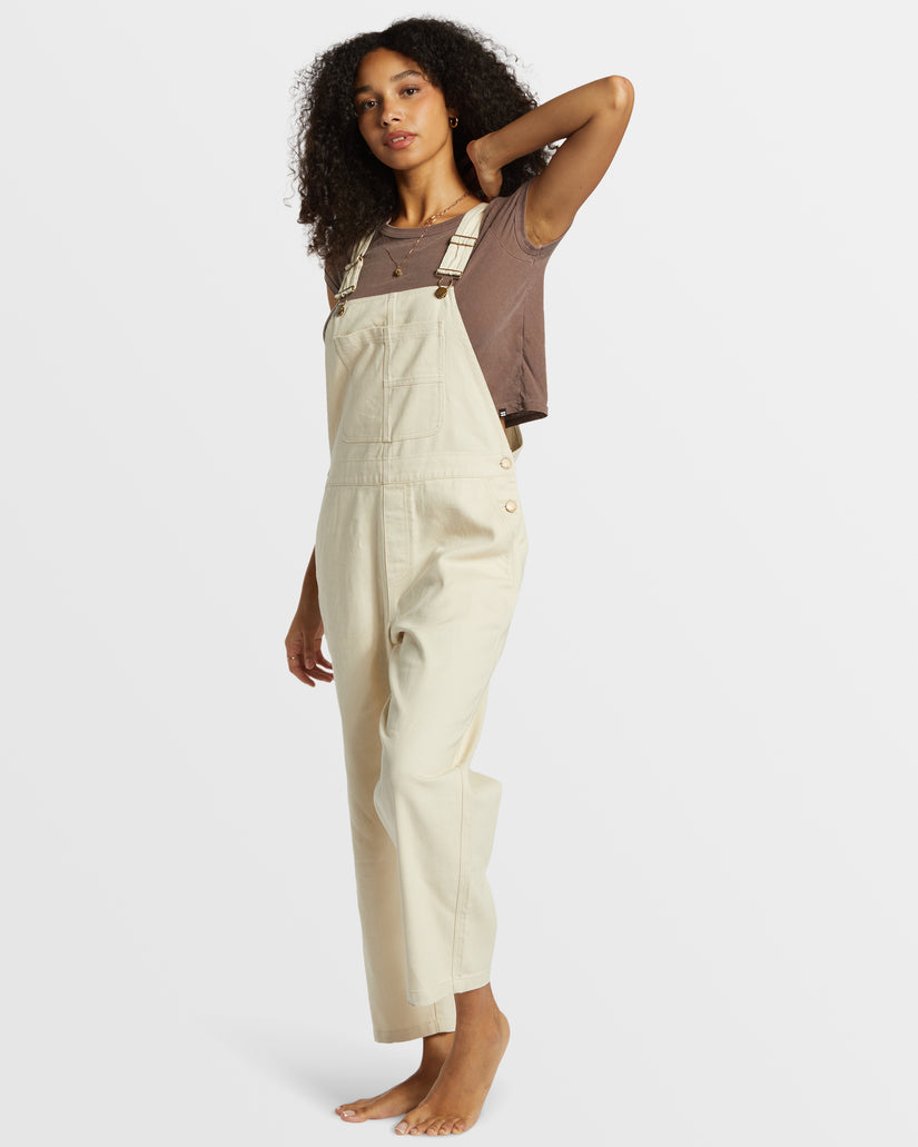 Sand Canyon Denim Overalls - White Cap