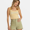 Free Fall Corduroy Short - Avocado