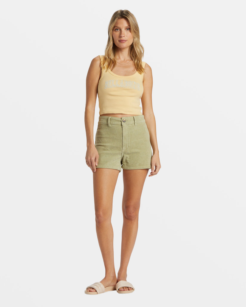 Free Fall Corduroy Short - Avocado