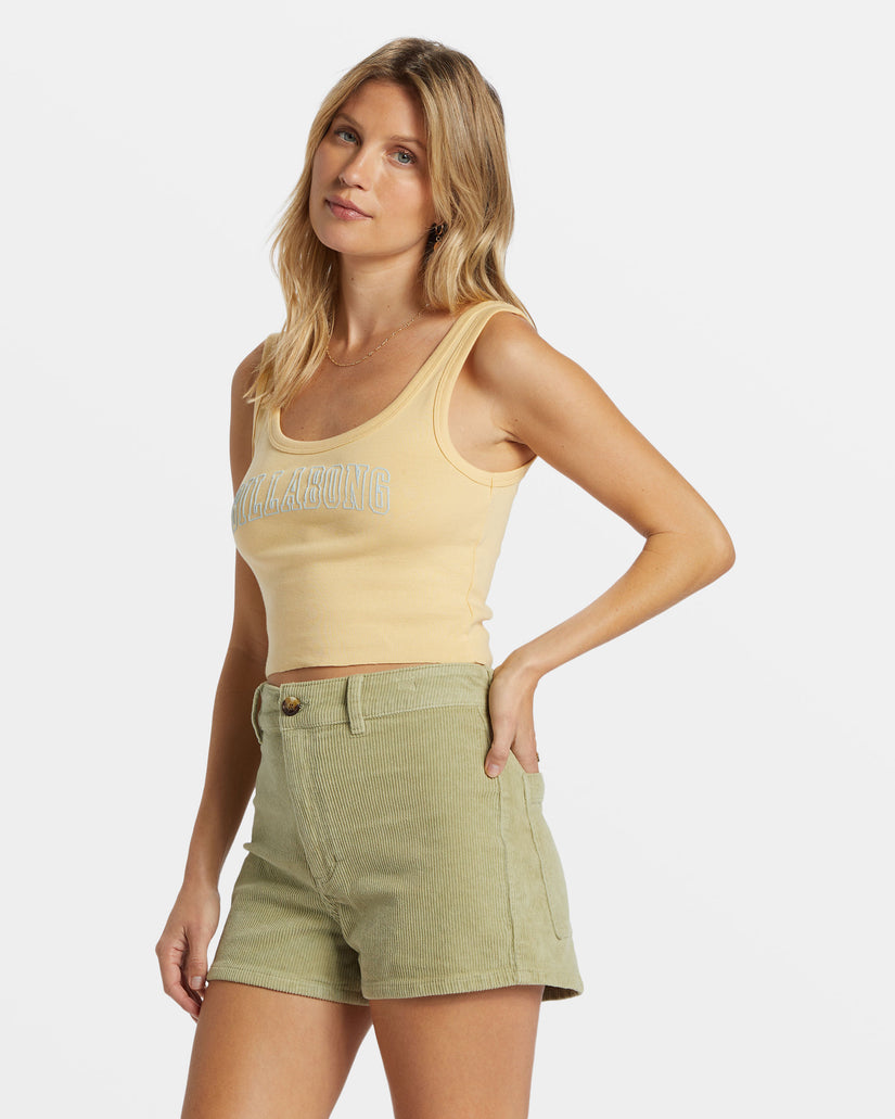 Free Fall Corduroy Short - Avocado