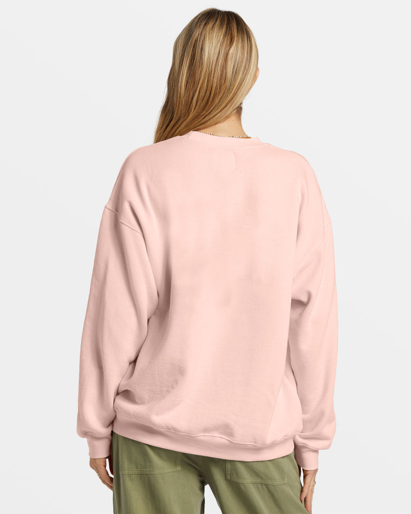 Ride In Oversized Crewneck Sweatshirt - Feelin Peachy