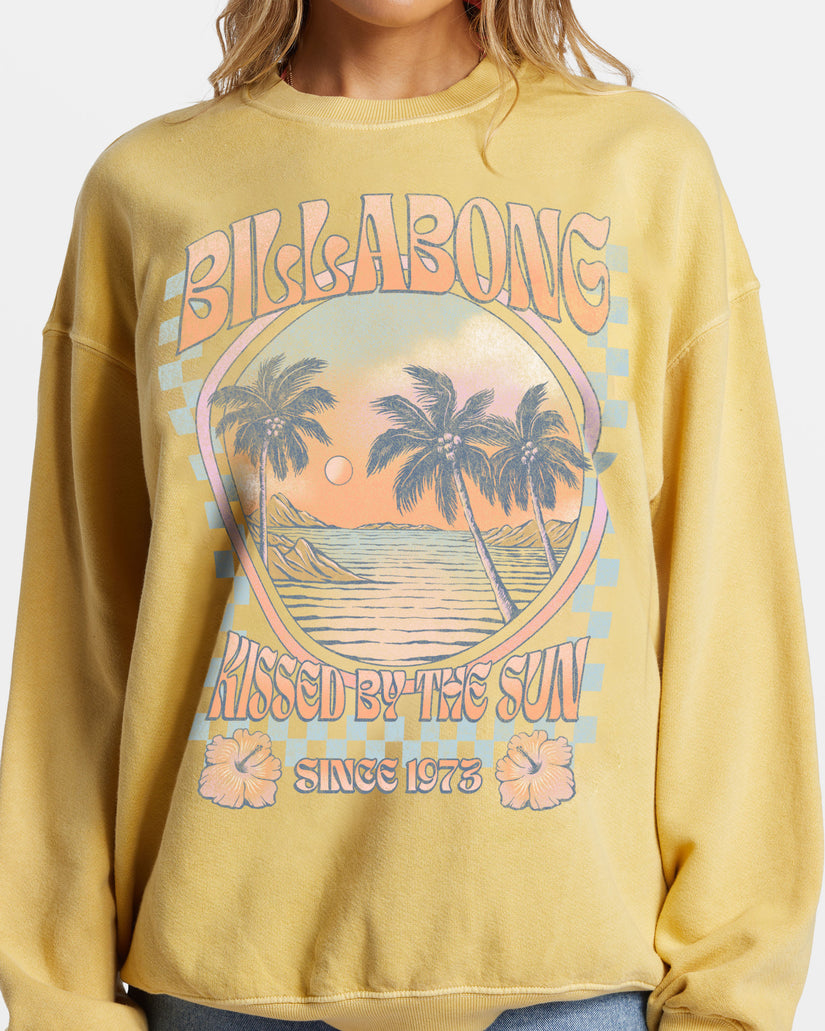 Ride In Oversized Crewneck Sweatshirt - Mellow Daze