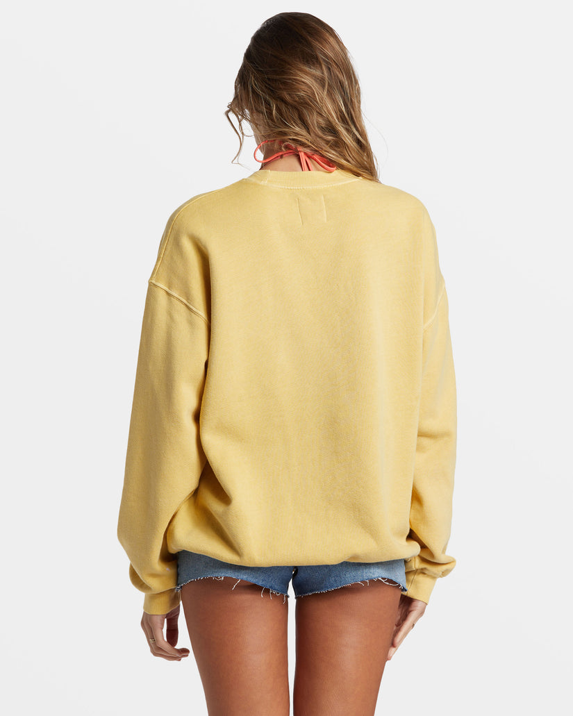 Ride In Oversized Crewneck Sweatshirt - Mellow Daze