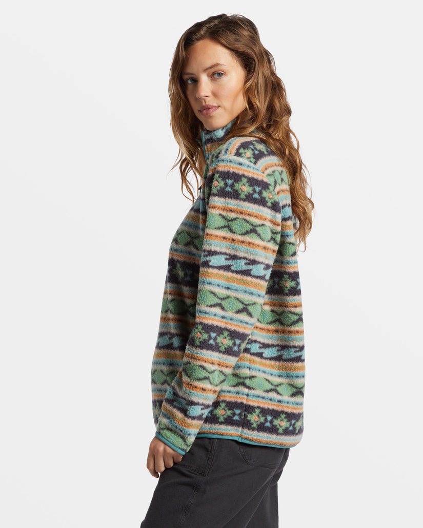 A/Div Boundary Mock 3 Half-Zip Pullover Sweatshirt - Salty Sage