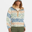 Switchback Mock Neck Fleece - Blue Haze