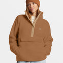 Switchback Mock Neck Fleece - Sandalwood