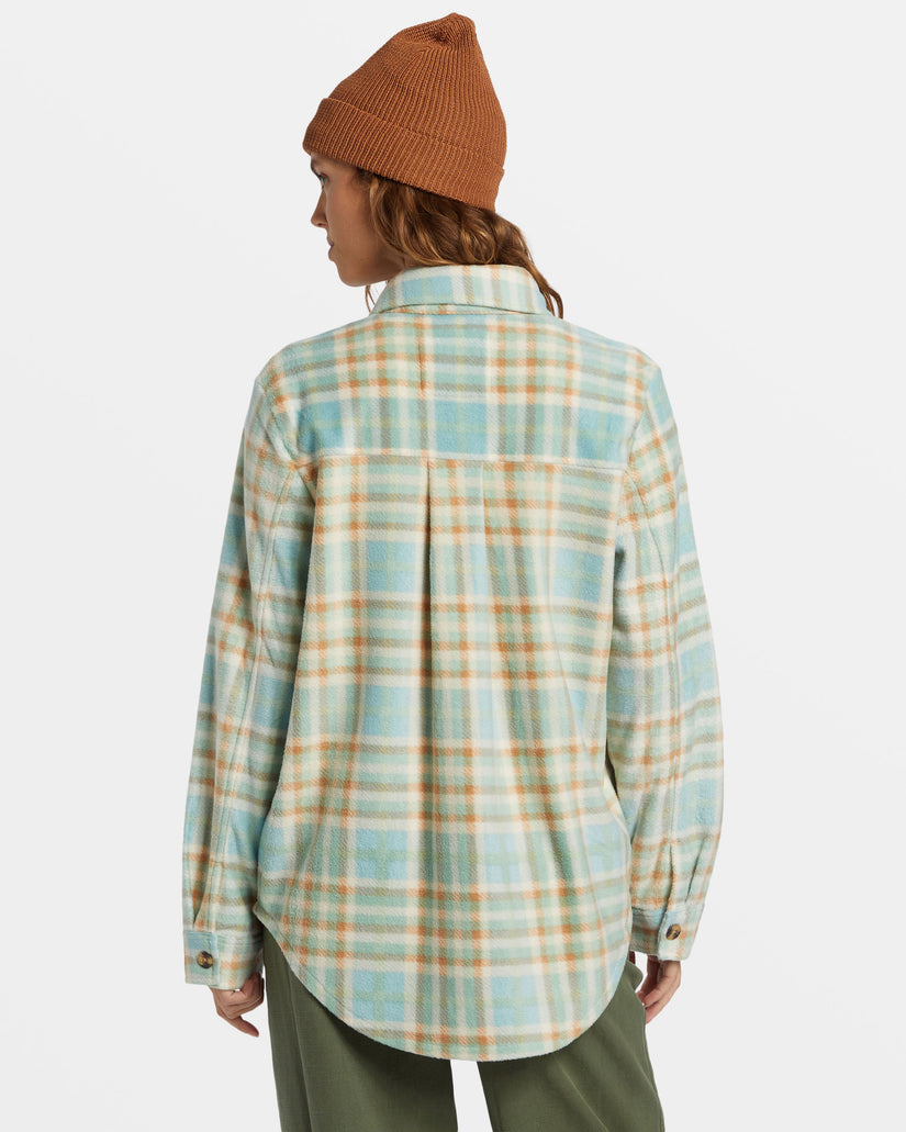 Forge Fleece Flannel Jacket - Blue Haze