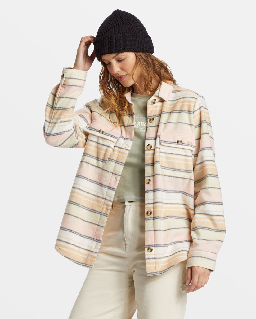 Forge Fleece Flannel - Mountain Rose