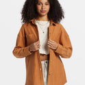 Everytime Oversized Shacket - Sandalwood