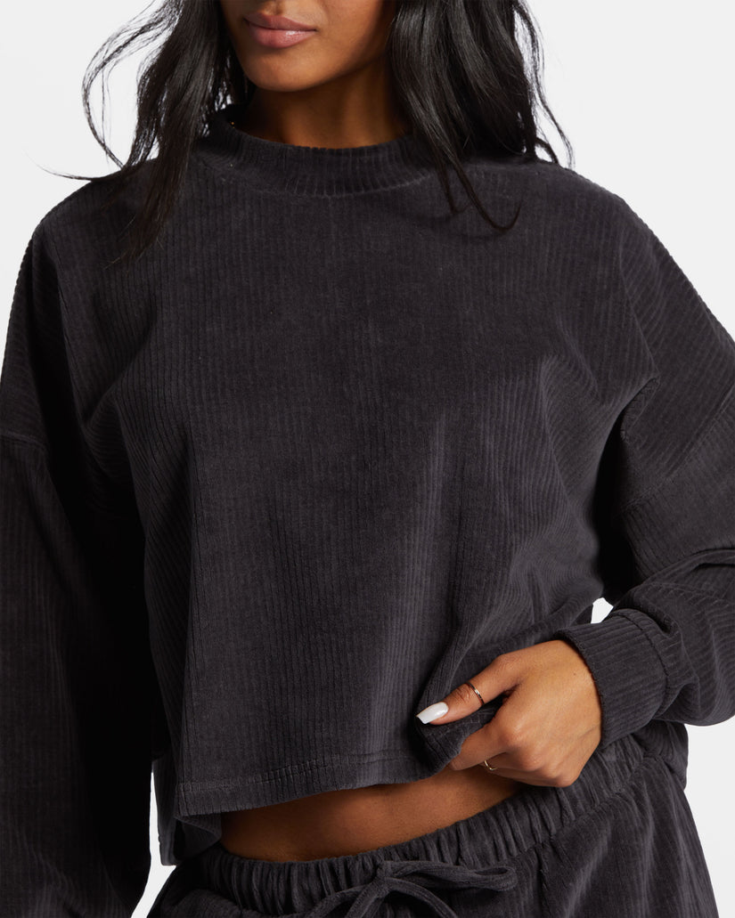 Sweet Sun Crewneck Sweatshirt - Black Sands