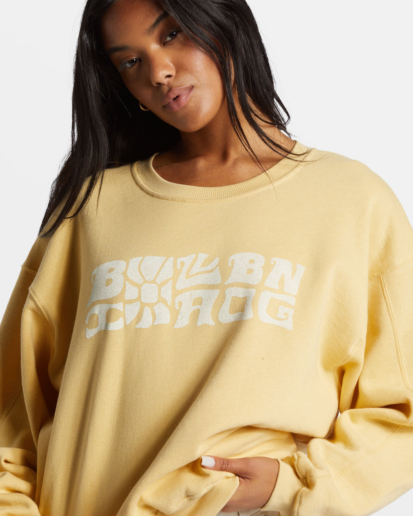 Twisties Kendall Pullover Sweatshirt - Pale Yellow