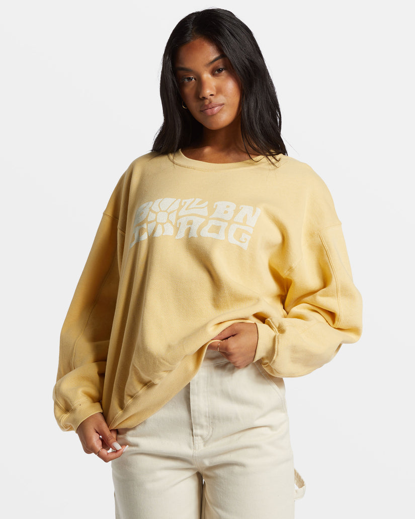 Twisties Kendall Pullover Sweatshirt - Pale Yellow