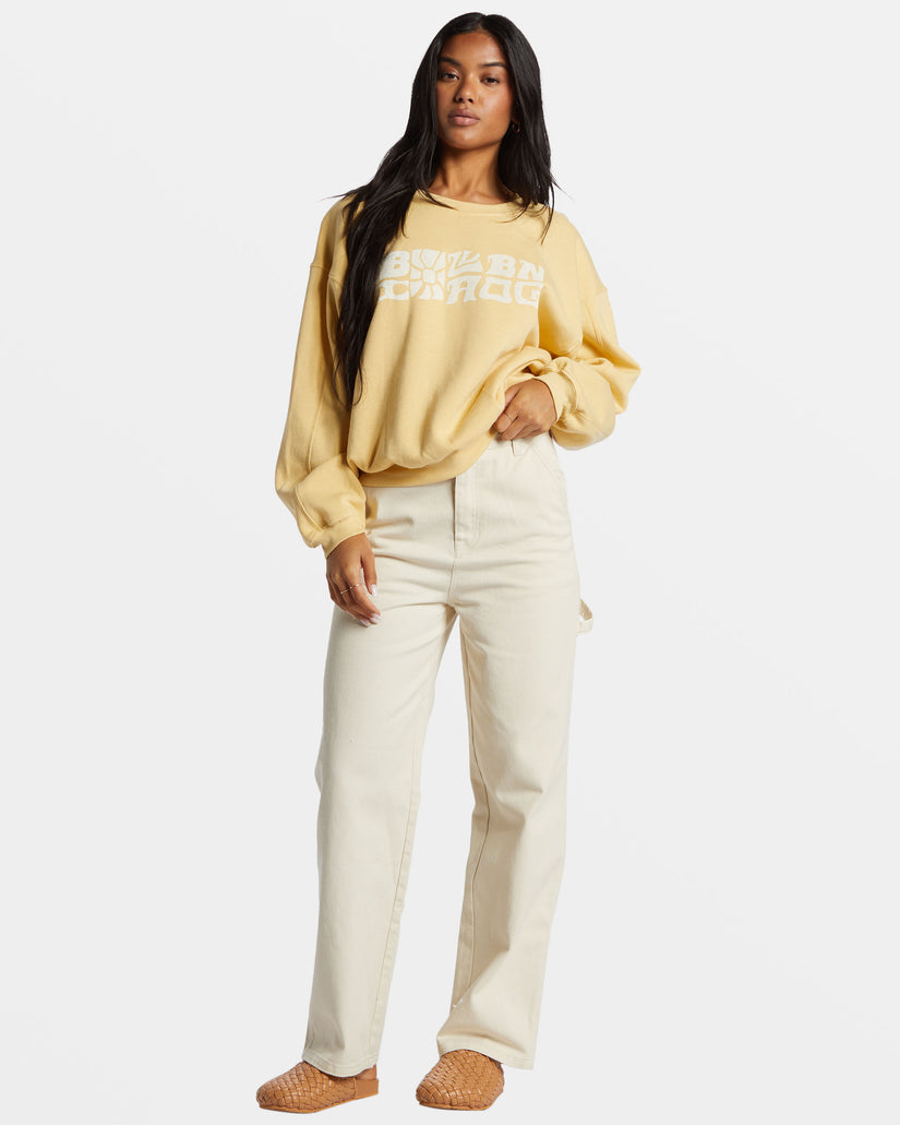 Twisties Kendall Pullover Sweatshirt - Pale Yellow